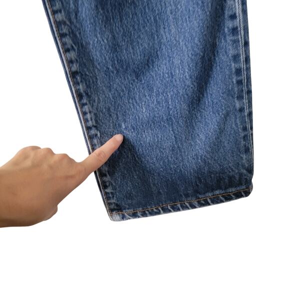 Selvedge Levi Button Fly MADE IN USA 100% Cotton Original Jeans Women's W28 L30 - Picture 12 of 16